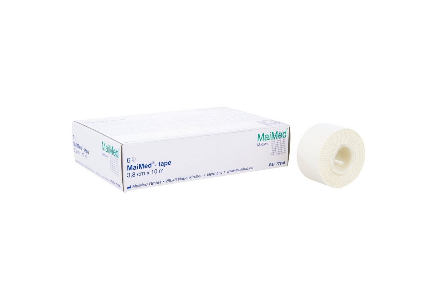 MaiMed Wundpflaster MaiMed® - 6 x tape Rollenpflaster 3,8 cm x 10 m von MaiMed