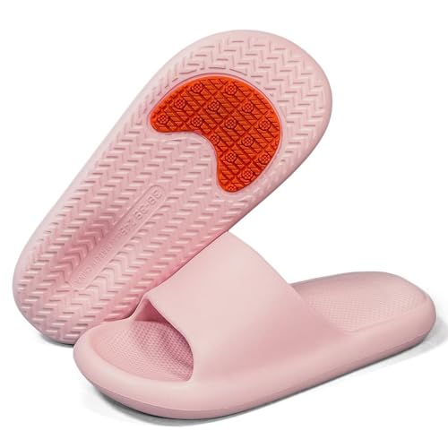 Maibloln Rutschfeste Duschpantoffeln, schnelltrocknend, bequeme Haus-Sandalen, leichte Badschuhe mit rutschfester Lauffläche, für Innenbereich, Badezimmer, Schlafsaal, Pool, Schwimmen, Strand, Pink Maibloln Rutschfeste Duschpantoffeln, schnelltrocknend, bequeme Haus-Sandalen, leichte Badschuhe mit rutschfester Lauffläche, für Innenbereich, Badezimmer, Schlafsaal, Pool, Schwimmen, Strand, Pink von Maibloln