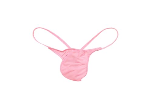 Maiclaice Herren Eisseide Tanga Low Waist Bikini Slip Unterwäsche Rot XX-Large von Maiclaice