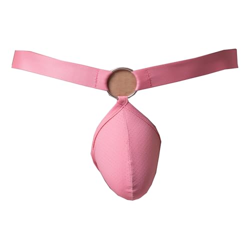 Maiclaice Herren Elastan Tanga Low Waist T-Rücken Bikini Slip Unterwäsche Rot Mittel von Maiclaice