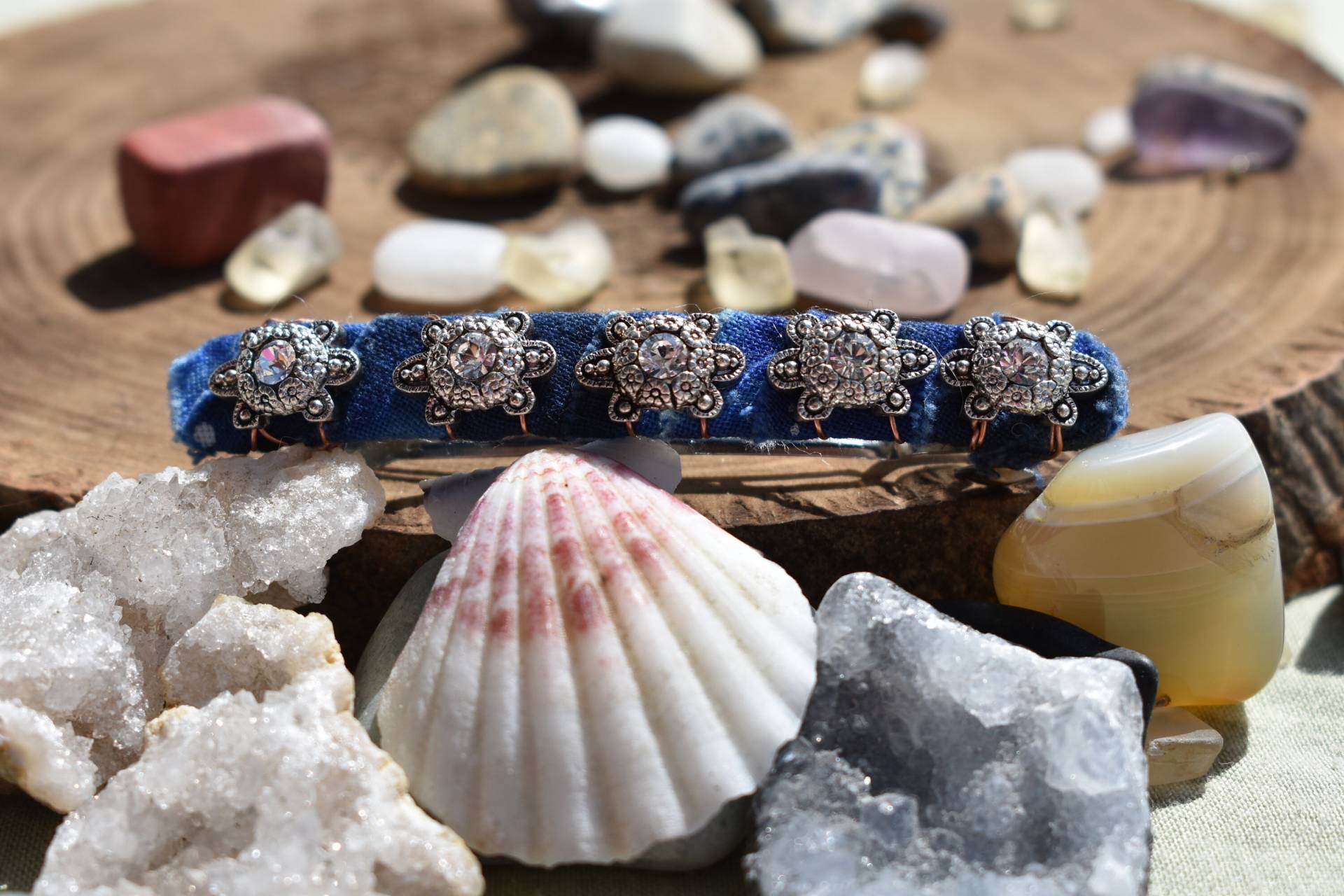 Blaue Und Silberne Haare Clip von MaidenMetalShop