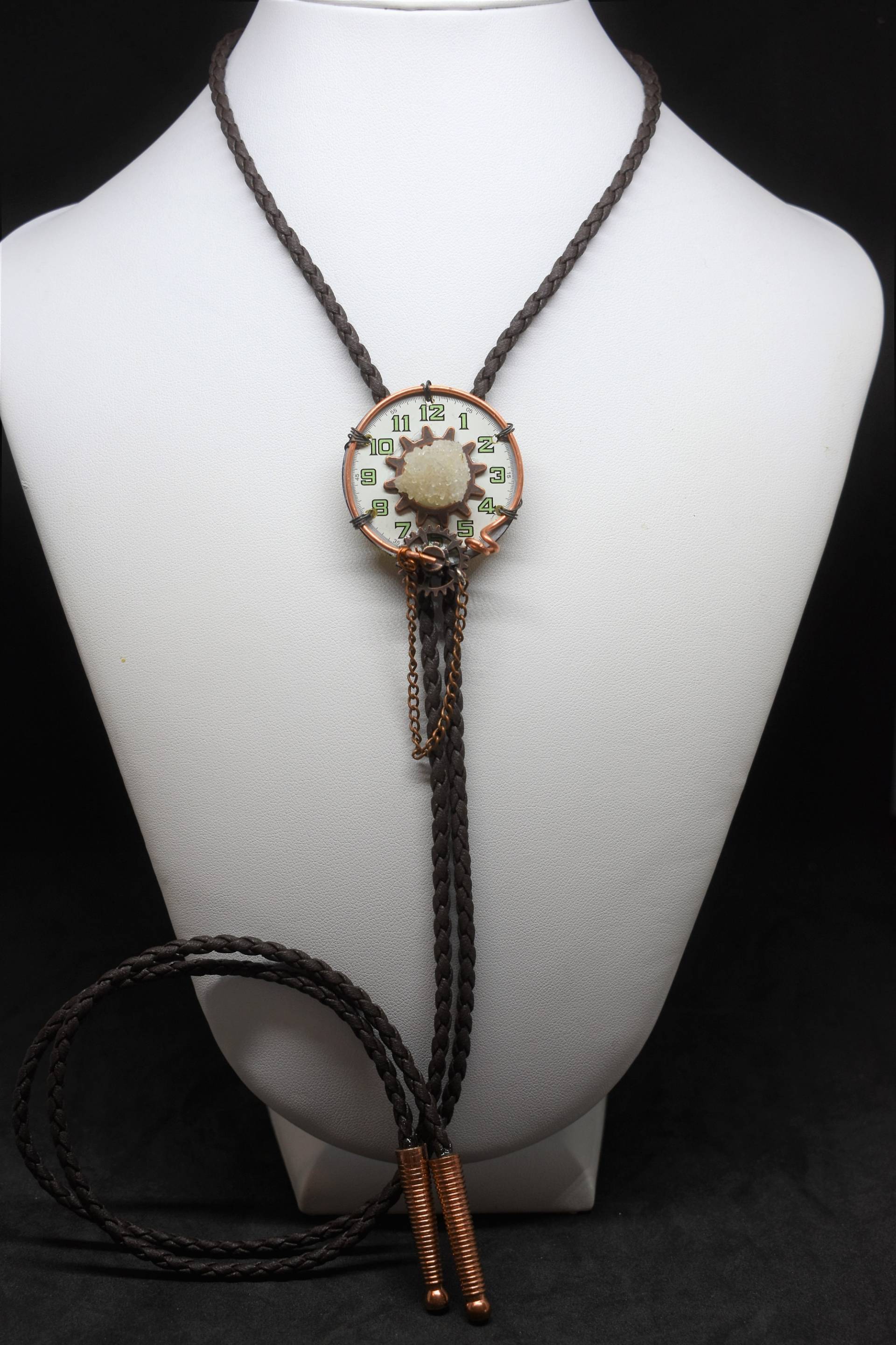 Druzy Quarz Steampunk Stil Männer Bolotie Druzy Quarz Steampunk Stil Männer Bolotie von MaidenMetalShop