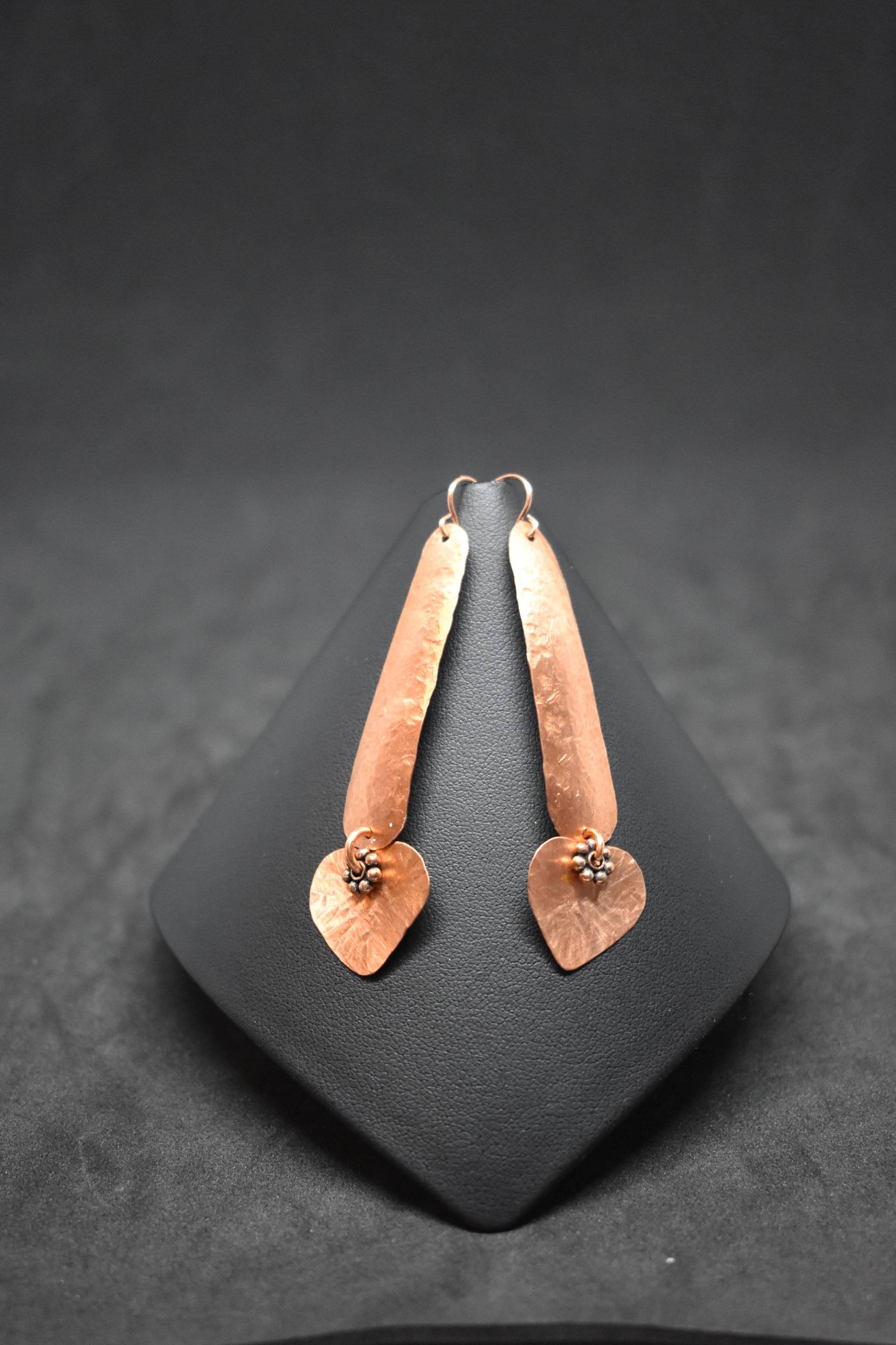 Herzen Und Kupfer Baumseider Ohrringe Herzen Und Kupfer Baumseider Ohrringe von MaidenMetalShop
