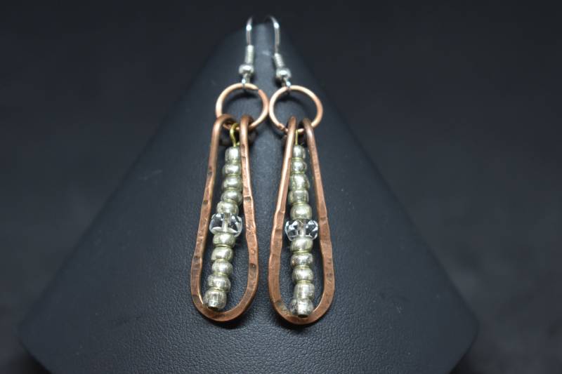 Kupfer Und Silber Gemischte Ohrringe Kupfer Und Silber Gemischte Ohrringe von MaidenMetalShop