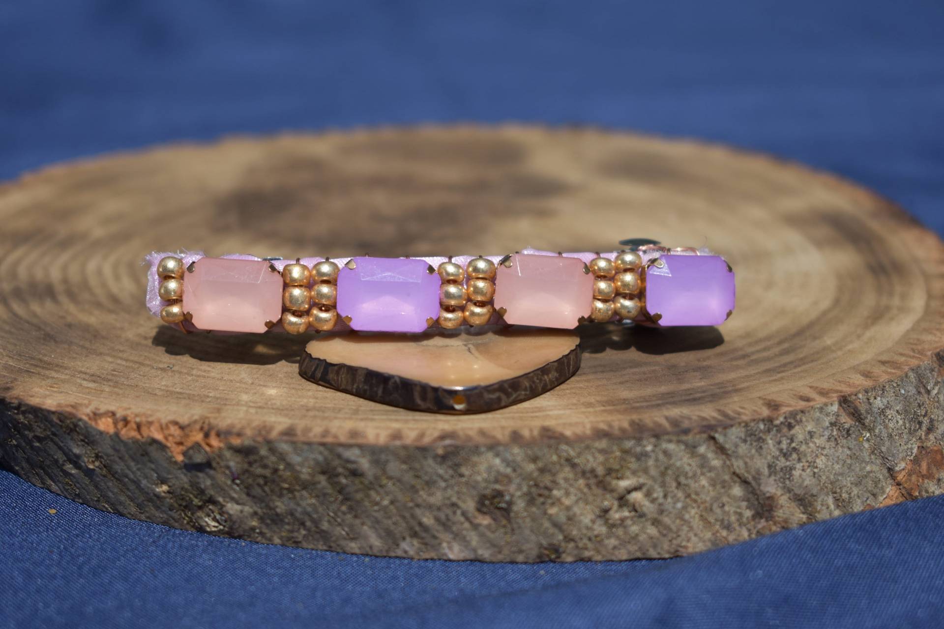 Pfirsich Und Lavendel Umwickelte Haare Clip/Barrette von MaidenMetalShop