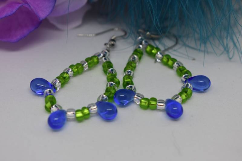 Seahawks Inspiriert Ohrringe Team Farben von MaidenMetalShop