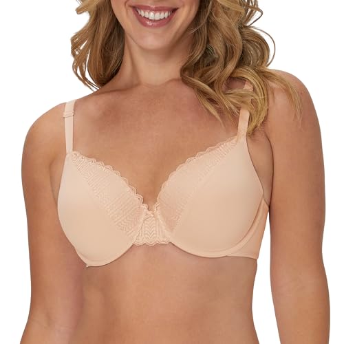 Maidenform Damen, Comfort Devotion Full-Coverage Underwire Bra, Convertible Straps T-Shirt-BH, Undurchsichtige, Sandshell, 95C von Maidenform