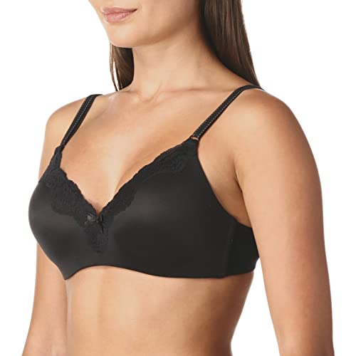 Maidenform Damen Comfort Devotion - Demi BH, Schwarz (Bk W/ Bdb), 85B EU von Maidenform