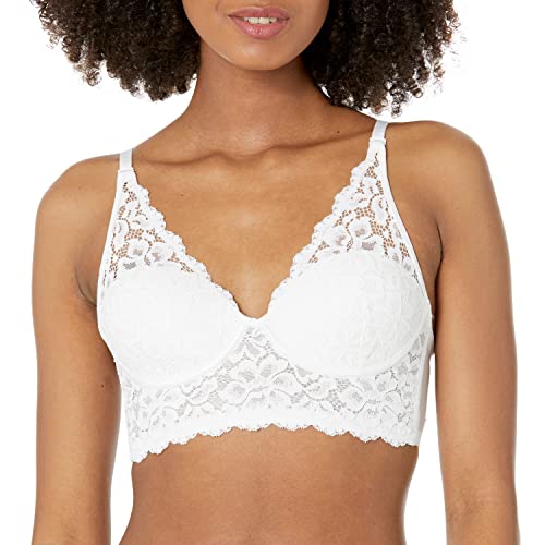 Maidenform Damen Casual Houder Cabrio Bralette Pure Comfort, Weiß, 75C EU von Maidenform