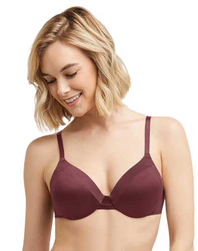 Maidenform Damen Comfort Devotion Bügel-BH, wandelbarer T-Shirt-BH (Farben im Ruhestand), Cola Red, 85B von Maidenform