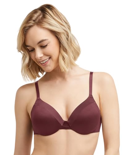 Maidenform Damen Comfort Devotion Extra Coverage BH Everyday Blickdicht, Cola Red, 80D von Maidenform