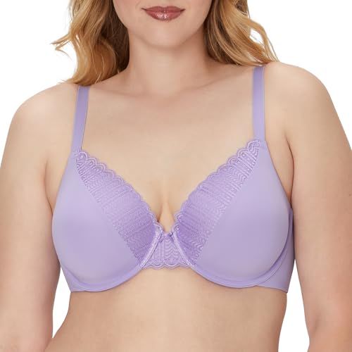 Maidenform Damen Comfort Devotion Full Coverage Bügel-T-Shirt-BH, Salty Purple, 80C von Maidenform