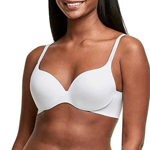 Maidenform Damen Comfort Devotion Dm0070 Dreamwire Vollschalen BH mit voller Abdeckung, White, 36C von Maidenform