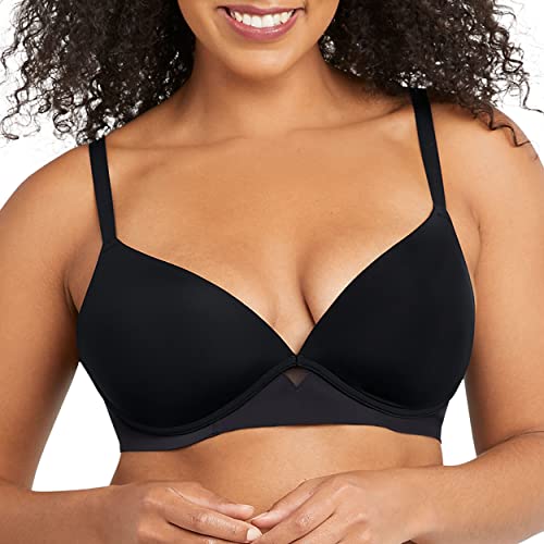 Maidenform Damen Comfort Devotion One Fabulous Fit Wireless BH, Black, 38DD Maidenform Damen Comfort Devotion One Fabulous Fit Wireless BH, Black, 38DD von Maidenform
