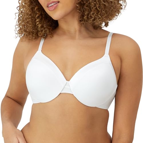 Maidenform Damen Comfort Devotion Bügel, Volle Abdeckung, Wandelbarer T-Shirt-BH, Undurchsichtige, weiß, 95C von Maidenform