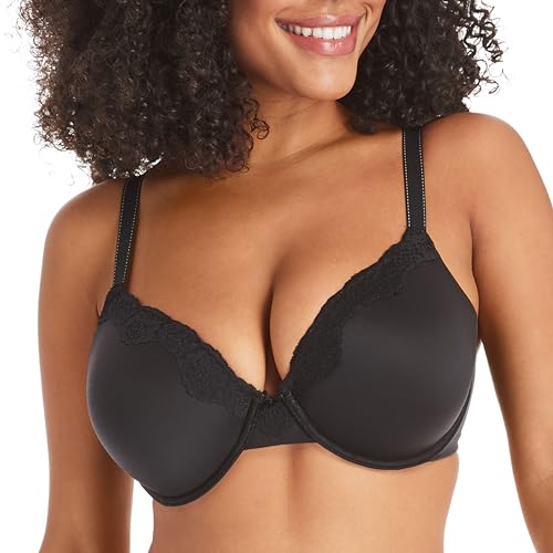 Maidenform Damen Comfort Devotion - Underwire BH, Bk W/ Bdb, 75B EU von Maidenform