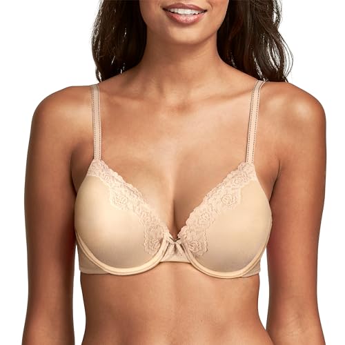 Maidenform Damen Comfort Devotion - Underwire BH, Latte Lift/Black, 75B EU von Maidenform