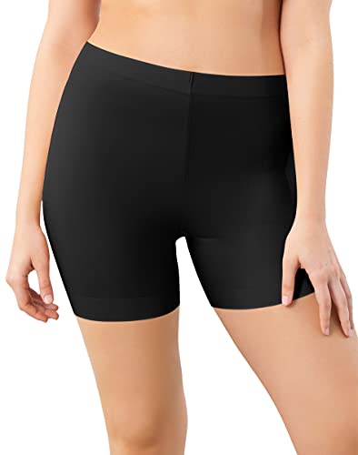 Maidenform Damen Cover Your Set mit 2 Schlankheitsboxern Decken Ihre Basen ab, Schwarz/Schwarz, M (2er Pack) von Maidenform