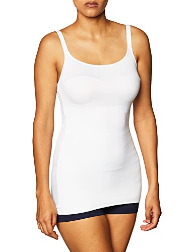 Maidenform Damen Cover Your SmoothTec Shapewear Camisole Dm0038 Tarnung Bedecken Sie Ihre Basen, Weiss, XL von Maidenform