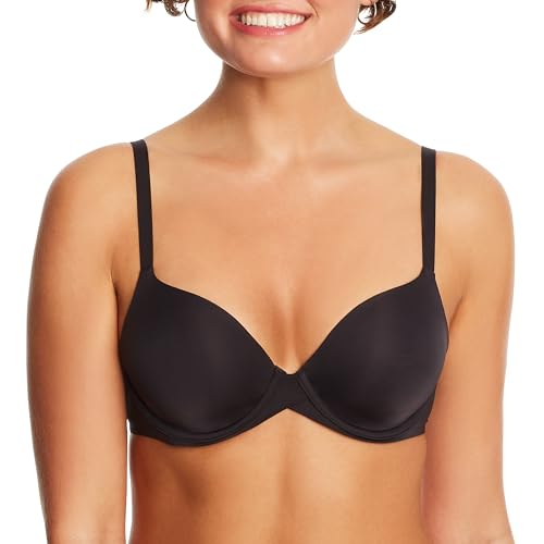 Maidenform Damen One Fab Fit Bügel, Mikrofaser-T-Shirt, volldeckender wandelbarer BH mit voller Abdeckung, Blickdicht, Schwarz, 80C von Maidenform