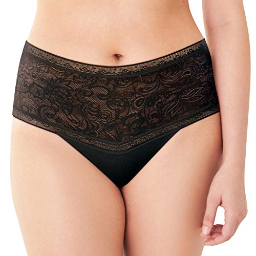 Maidenform Damen Everyday Smooth Alltäglicher glatter Spitzenstring, Schwarz, XX-Large von Maidenform