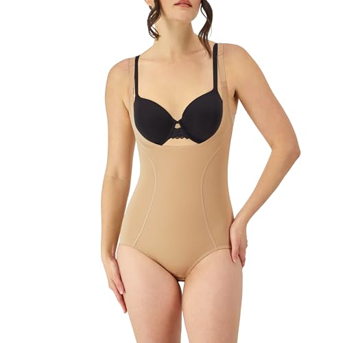 Maidenform Damen Formender Body ULTIMATE SLIMMER, Einfarbig, Gr. 36 (Herstellergröße: S), Beige (BODY BEIGE BDB) von Maidenform