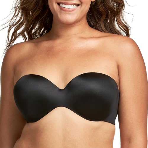 Maidenform Damen Live in Luxe Dm9472 Trägerloser Multiway BH mit voller Abdeckung, Schwarz, 95B von Maidenform