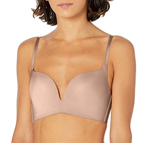 Maidenform Damen Love The Lieben Sie den Nicht verdrahteten Push-Up-BH Lift Plunge, Light Beige, 90B von Maidenform