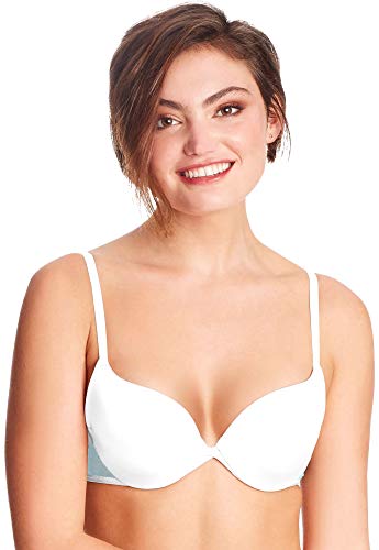 Maidenform Damen Love The Lift Push Up BH, Weiß/Blau Whimsy, 85D von Maidenform