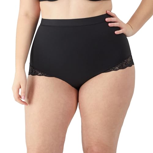Maidenform Damen Mid Waist Brief Shapewear-Unterhose, Black, M von Maidenform