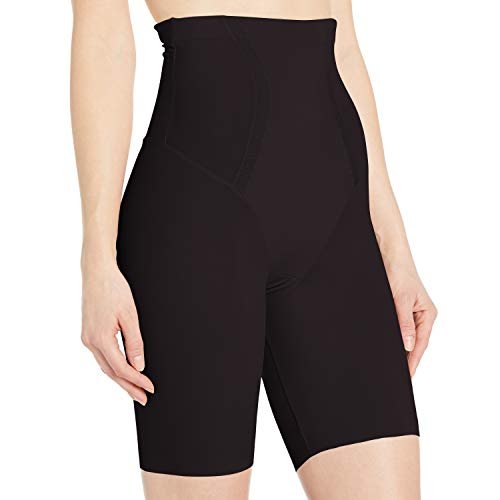 Maidenform Damen Miederhose Firm Foundations-Hi-Waist Thigh Slimmer, Schwarz (Black Xbk), 44 von Maidenform