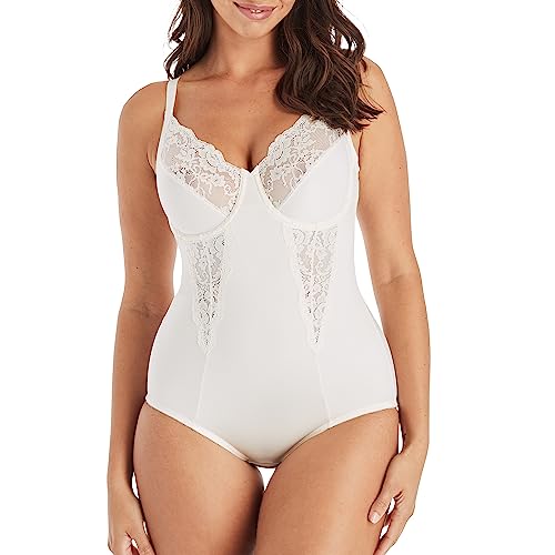 Maidenform Damen Mooie collectie - bodybriefer met kant Miederslip, Elfenbein (Buttercream Ter), 42DD EU von Maidenform