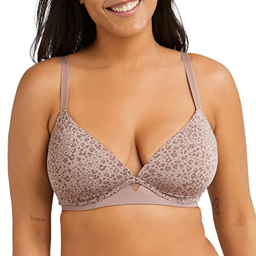 Maidenform Damen One Fab Fit Bügelloser Dm2301 Demi BH, Iced Mokka Leopardenmuster, 75C von Maidenform