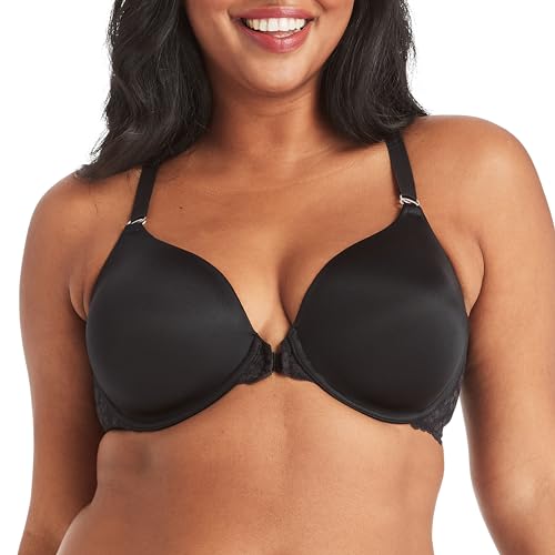 Maidenform Damen One Fab Fit Extra Coverage Lace T-Back BH, Schwarz, 70D von Maidenform