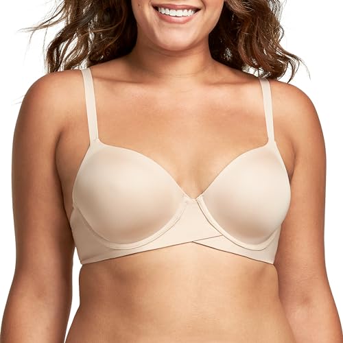 Maidenform Damen One Fabulous Fit 2.0 Tailored Demi-BH-Halbschale, Paris Nude, 34DD von Maidenform