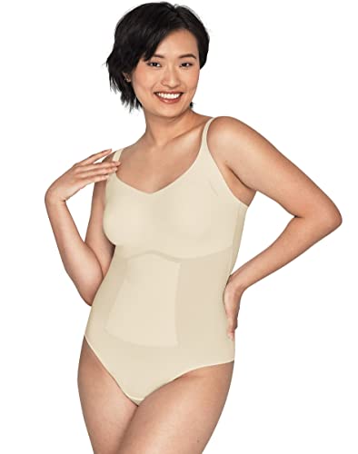 Maidenform Damen Power Players​ Thong Bodysuit Dms083 Shapewear Ganzkrper-Body, Durchsichtig, XXX-Large von Maidenform