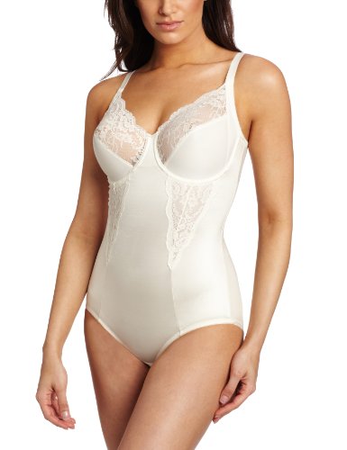 Maidenform Damen Pretty Collection - Bodybriefer With Lace Miederslip, Elfenbein (Buttercream Ter), 38D EU von Maidenform