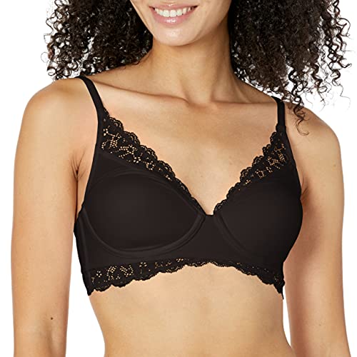 Maidenform Damen Pure Comfort Dm1190 Convertible Lace Bralette BH, Schwarz, 85D EU von Maidenform