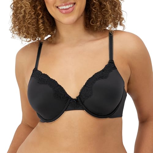 Maidenform Damen Push Up COMFORT DEVOTION SG EMBOITANT T-Shirt Uni Schwarz Gr. 75C (Herstellergröße: 34C) von Maidenform
