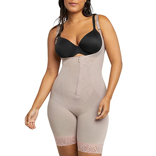 Maidenform Damen Sculpts Strampelanzug mit offener Brust, Ultra-Feste Kontrolle, Kompressionsformwäsche Taillen-Shapewear, Evening Blush, X-Large Maidenform Damen Sculpts Strampelanzug mit offener Brust, Ultra-Feste Kontrolle, Kompressionsformwäsche Taillen-Shapewear, Evening Blush, X-Large von Maidenform