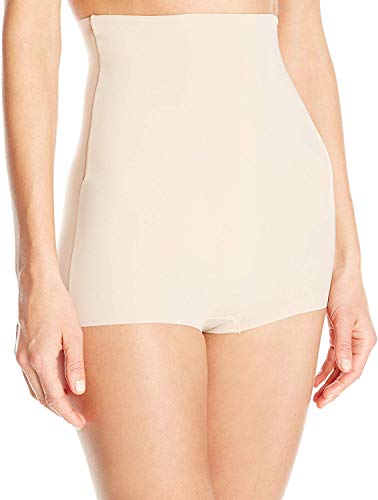 Maidenform Damen Sleek Smoothers-Hi-Waist Boy Short Miederpants, Paris Nude, XXL von Maidenform