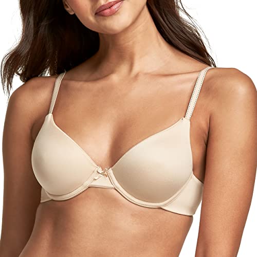 Maidenform Damen Softschalen BH COMFORT DEVOTION BRA, Beige (LATTE LIFT/BLACK LCK), Gr. 70C (Herstellergröße:32C) von Maidenform