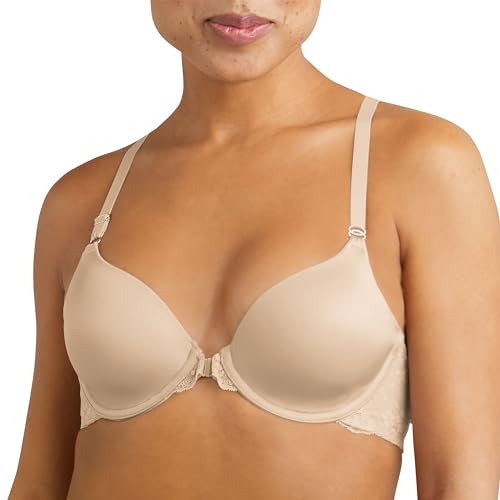 Maidenform Damen T-Shirt BH, Pure Genius T.back Einfarbig, Gr. 75B (Herstellergröße: 34B), Beige von Maidenform