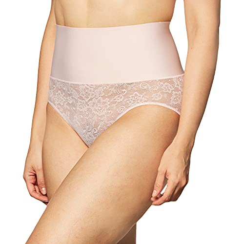 Maidenform Damen Tame Your Tummy Brief Shapewear-Unterhose, Rosa Pirouette Spitze, 42 von Maidenform