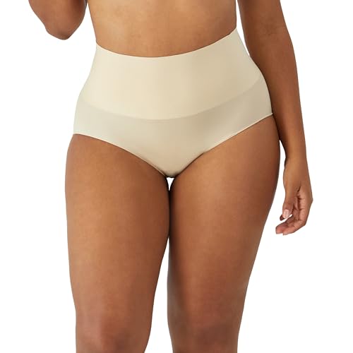 Maidenform Damen Shapewear Slip, Bauch, Straffe Kontrolle, Unterwäsche, Straffender Shaper Zähme Dein Bauchspitzenhöschen, Nude Transparent, XX-Large von Maidenform