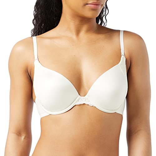 Maidenform Natural Boost Demi BH, Push Up Spitze T-Shirt BH mit wandelbaren Trägern, Add-One-Cup-Größe Push-Up T-Shirt BH, Perle (Pearl), 75C von Maidenform