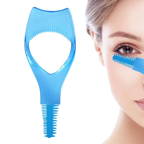 Mascara Shield Guard, 3in1 Mascara Shield Guard Wimpernbürste Lockenwickler Guide Applikator Kamm Make-up-Tool - Für Damen, Mädchen,Anfänger von Maidong