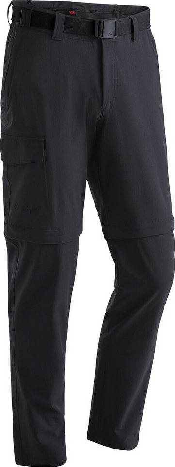 Maier Sports Bundfaltenhose Torid slim zip He-Zip Off Hose el. BLACK von Maier Sports