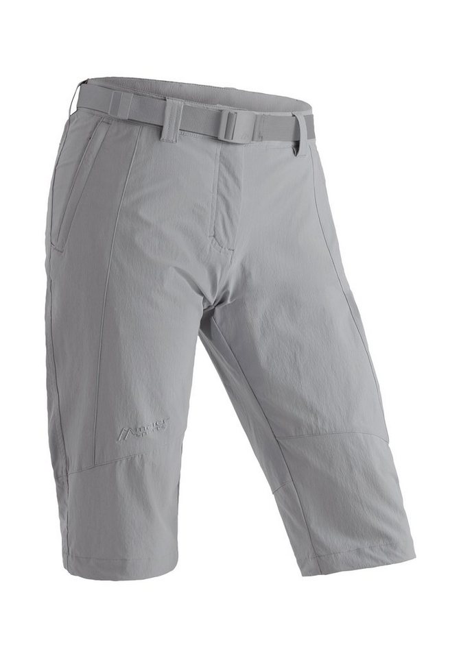 Maier Sports Caprihose Kluane Damen Shorts, kurze Wanderhose, Outdoorhose mit 2 Taschen, Regular Fit von Maier Sports