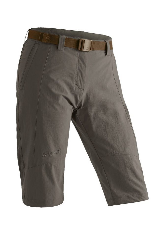 Maier Sports Caprihose Kluane Damen Shorts, kurze Wanderhose, Outdoorhose mit 2 Taschen, Regular Fit von Maier Sports